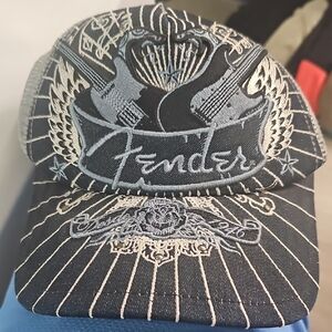 Fender Black Cap with Silver Embroidery